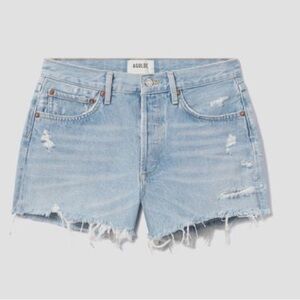 Agolde Parker Vintage Cut Off Short in Swap-meet Size 28 Distressed Button Fly